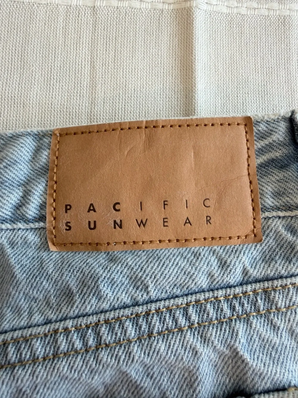 PacSun Casey Low Rise Baggy Light Wash Denim Cutoff Shorts